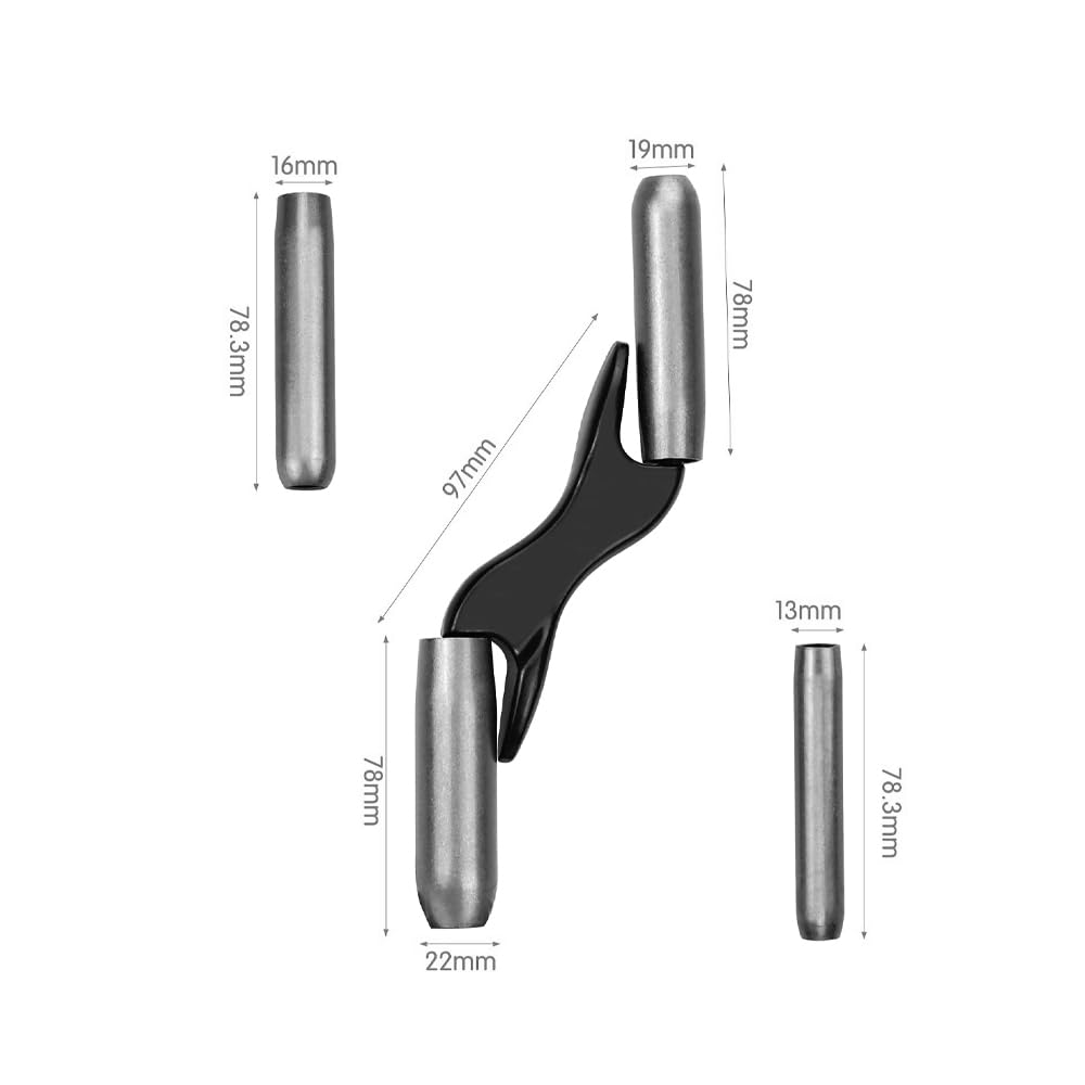 Sarini Lot de 5 dégauchisseuses à Briques en Acier trempé avec Sac en Tissu pour maçons, maçonnerie - 4 Tailles 1/2", 5/8", 3/4", 7/8"