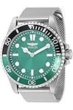 Invicta Pro Diver 49687 - Orologio da uomo, impermeabile, analogico, movimento al quarzo, in acciaio inox, quadrante verde, 43 mm