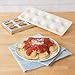 Ravioli Mold with Extra Large 2.5 Inch Squares- Authentic Ravioli Tray & Press, Makes 10 Italian Raviolis at Once, Easy to Use Pasta Maker Kit, Sturdy Construction- Xmas Holiday Seasonal Cooking Gift