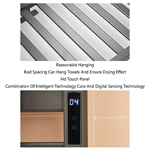 Sèche-serviettes électrique intelligent 130W programmable avec minuterie intégrée - 5