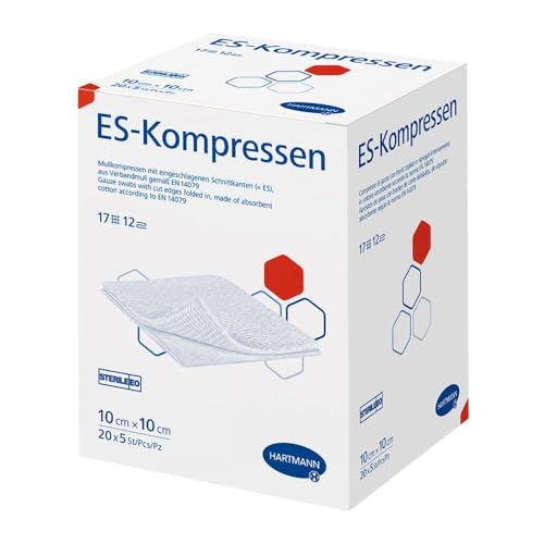 Es-kompressen steril 10x10 cm Grosspackung 20X5 stk