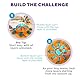 Outward Hound by Nina Ottosson Tower of Treats Level 4 Expert Hundeleckerli-Puzzle zur Beschäftigung, Orange