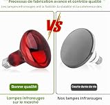 Udbrud lot de 2 lampes chauffantes infrarouges 100 W E27 photo 4