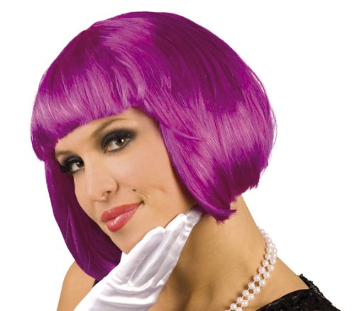 Perücke Cabaret – Pagenkopf In Lila, Einheitsgröße Für Partys & Kostüme (lustiges Accessoire)