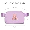 Gitus Initial Belt Bag Fanny Pack Crossbody Bag for Girls Birthday Gifts Age 8-10 Teen Girl Gifts Trend Stuff Personalized Letter Gifts for Daughter Sister (Lavender-A) #2