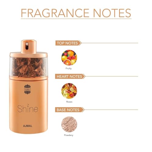 Ajmal Shine for Women Eau De Parfum 75ml - Pomegranate, Peony, Powdery Scent for Women - Image 3