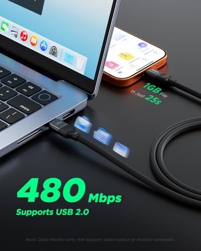 TALIX 240W USB-C to USB-C Fast Charging Cable: 10' $9.49; 6.6' $7.60; 3.3' - image 3