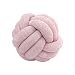 Nicole Knupfer Knot, cuscino per la semplicità nordica, creatività, con nodi intrecciati, per la camera dei bambini, per la camera da letto, la camera dei bambini, cuscino con nodo (rosa scuro, 35 cm)