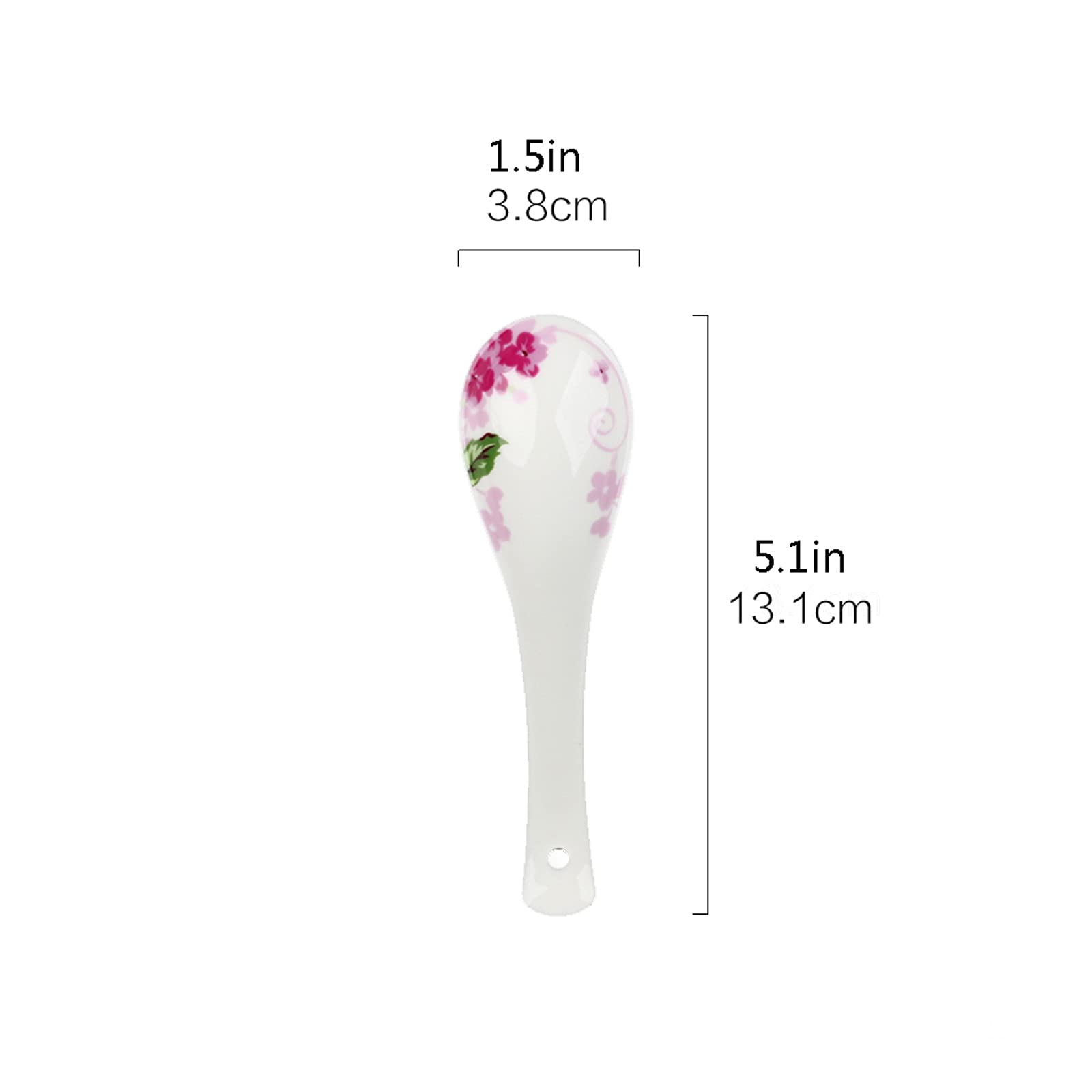 Cucharas de té, cucharas de Postre, 6 Piezas de Porcelana de Hueso for el hogar, cucharas pequeñas, cucharas pequeñas, cucharas pequeñas de cerámica, cucharas pequeñas, cucharas de Sopa