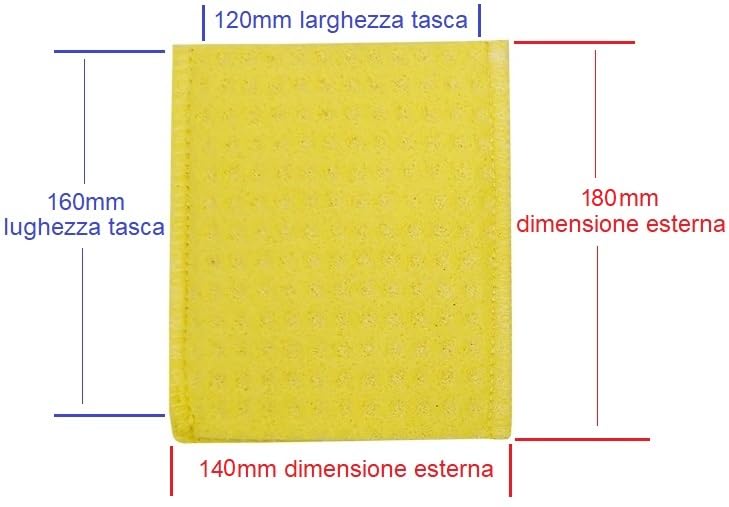4 Schwämme 120 x 160 mm feuchtigkeitsspendende Taschen Schwamm für Elektroden Fiab Iontophorese Tenns Elektrostimulation