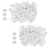 200 Stü blanko Ohrstecker-Einstellungen mit Ohrstecker für DIY-Bastelarbeiten