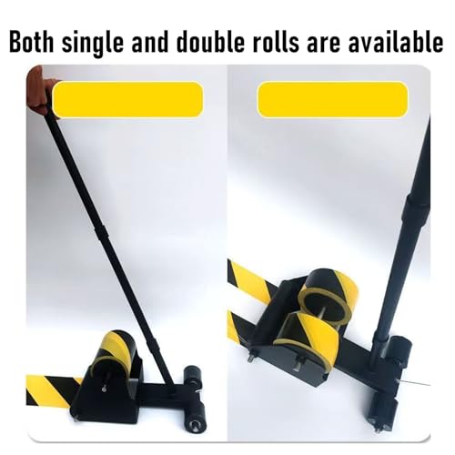 Aplicadores de cinta para piso de empuje manual con mango extraíble ajustable 5