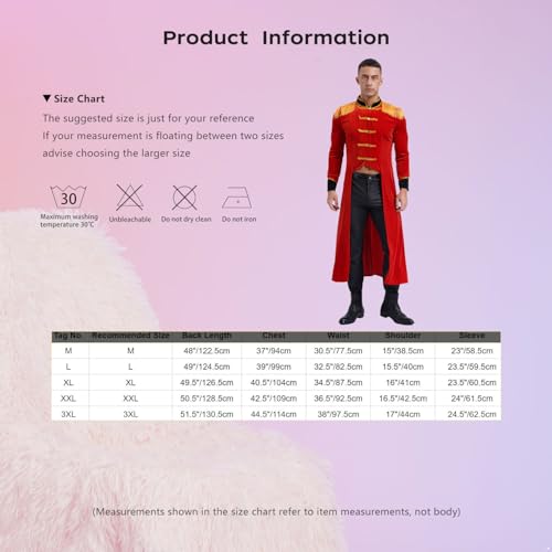 Costume Directeur de Cirque pour Homme : Veste Queue de Pie