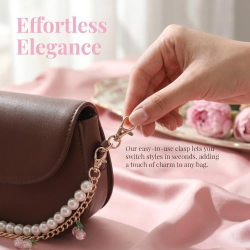 Cadenas de extensión doradas de repuesto para asas de bolsos OUNONA de mujer 4