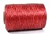 Kulay Artificial Deer Sinew Red Waxed Flat Polyester Thread for Beading, Leather, Tie-dye Crafts and Sewing, Red Sinue (5-Ply, 300 Yards or 900 Feet)