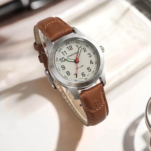 PINDOWS Watches for Women, Classic Business Analog Quartz Small Ladies Watches, 3ATM Waterproof Fashion Dress Watch with Easy-to-Read Luminous Dial by PINDOWS - Used condition - Image 6