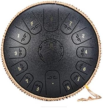ZHUHW Steel Tongue Drum 14 Inch 15 Tone Drum Handheld Drum Percussion Instrument Yoga Meditation Beginner Music Lover Gift (Color : D)