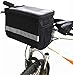 XPhonew Cesta para manillar de bicicleta, 3,5 L bolsa para bicicleta, bolsa delantera con función de pantalla táctil, bolsa de PVC transparente y rayas reflectantes de color gris plateado para