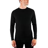 WoolX Explorer - Men's Midweight Merino Wool Baselayer Top - 100% Merino Wool Crew