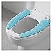XMYINGWEI stuoia Toilet Cuscino Inverno Spessa Pasta di Sedile da Bagno Cuscino Cerchio Lavabile Accessori Bagno for Il Bagno della Toilette Cuscino del Sedile Water Impermeabile (Color : Blue)