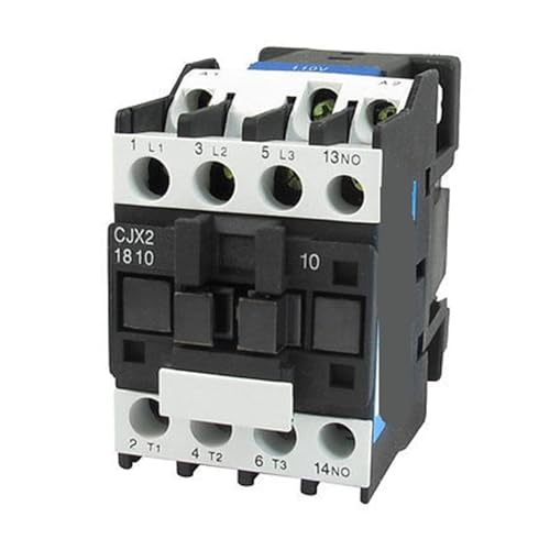 Contacteur triphasé CJX2 18A bobine 110V commuter de fortes charges 32A sur rail DIN en toute sécurité