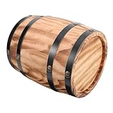 Tonneau à vin rouge : fabriqué à partir de bois naturel et robuste, apportant une touche de classe et d'élégance à n'importe quel espace, tonneau en bois rétro