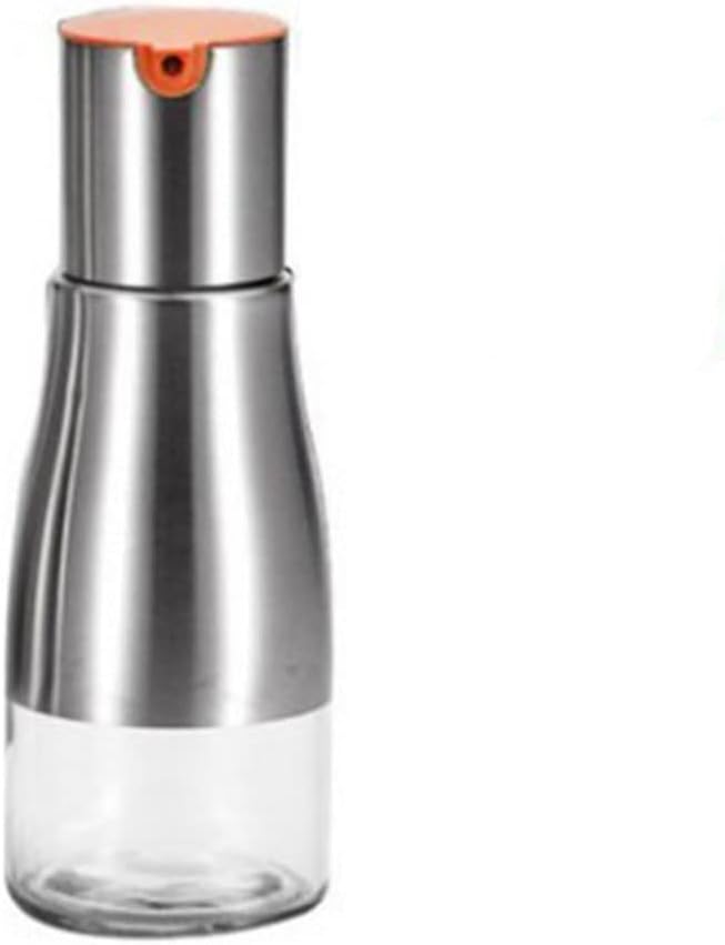 Stainless Steel Glass Oil Pot Leakproof Bottle Practical Soy Sauce Vinegar Kitchen Seasoning Juice Storage(D)