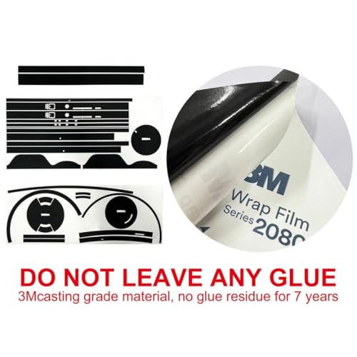 85 2 Calcomanías protectoras de vinilo para lente de cámara Canon RF 85 mm F2 Coat (circuito negro) - imagen 6