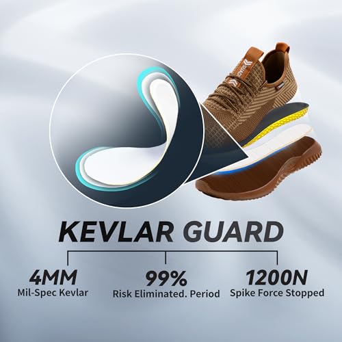 SUADEX Steel Toe Shoes for Men Women Indestructible Steel Toe Sneakers Lightweight Work Safety Shoes Puncture Proof Composite Toe4