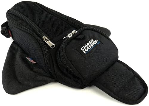 Chase Harper USA 1602M Black Manta X2 Magnetic Tank Bag - Water-Resistant, Tear-Resistant, Industrial Grade Ballistic Nylon with Anti-Scratch Rubberized Polymer Bottom, Super Strong Neodymium Magnets