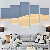 SIGNWIN 5 Panel Canvas Wall Art Modern Art Desert Multicolor Nature Photography Relax/Calm Southwest for Home Decorations Ready to Hang - 60