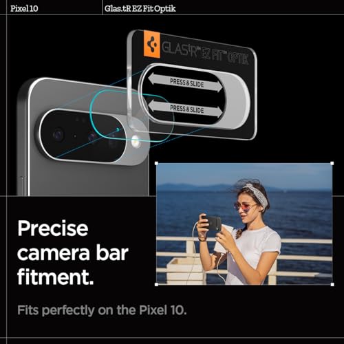 Image of Spigen EZ Fit Optik Camera Lens Protector for Pixel 10