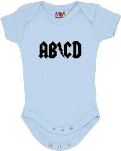 "AB/CD" Onesie/Bodysuit (3 - 6 months, Blue)