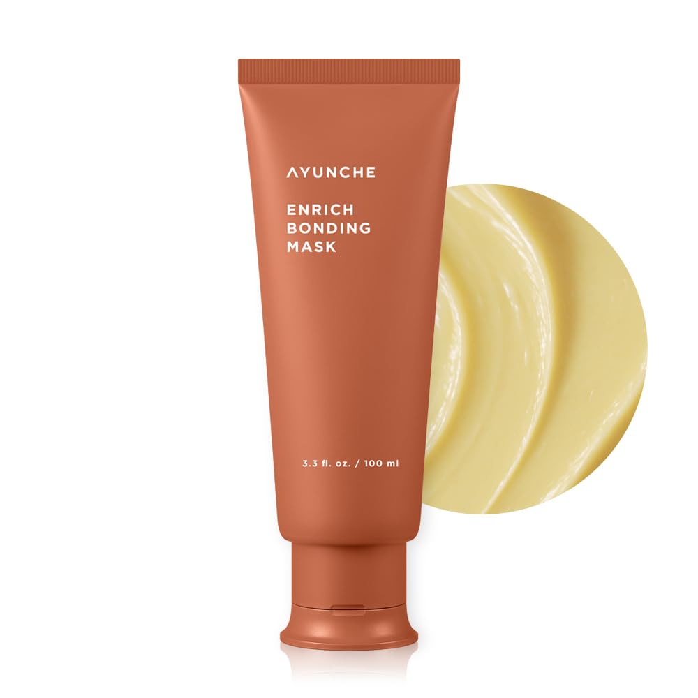 AYUNCHE Enrich Bonding Hair Mask 3.4 fl oz (100ml) [For Dry & Damaged Hair] | Firming and Nourishing Deep Conditioner | Hydration & Anti-Frizz Hair Pack | Korean Salon Brand