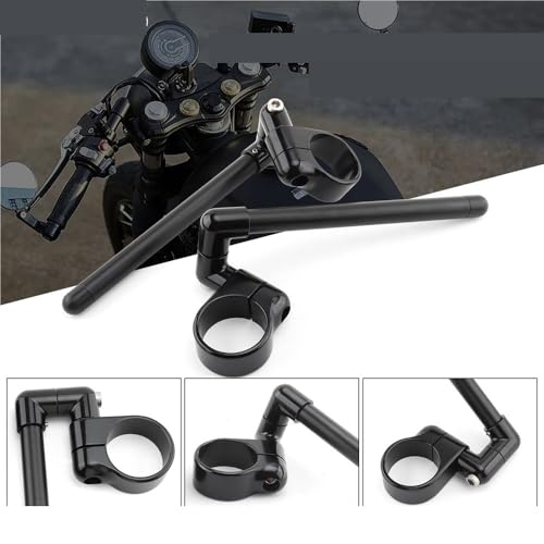 Manillar de motocicleta negro con clip dividido de 45 49 52 mm para evitar holguras en horquilla 4