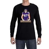 Long Sleeve Black Minnesota TJ Hockenson Logo T-Shirt Youth Large