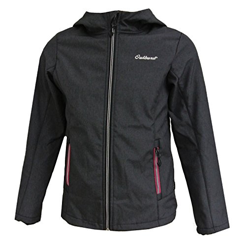 Preisvergleich Produktbild Outburst - Mädchen Softshelljacke mit Kapuze Regenjacke wasserdicht winddicht, dunkelblau - 8471607, Größe 140