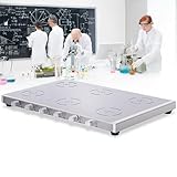 Piastra miscelatore magnetica durevole: dispone di una manopola di controllo della velocità in alluminio e piedini in gomma antiscivolo, insieme a un corpo in acciaio inossidabile 304 e una superficie di lavoro resistenti all'usura e di facile manutenzione.