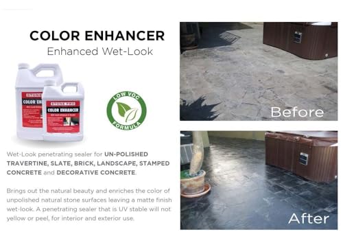 Stone Pro Color Enhancer "Wet Look" Sealer (Gallon) - Thumbnail 3