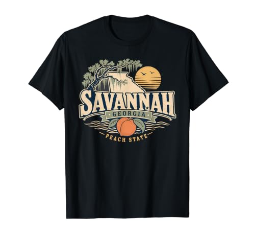 Savannah Georgia Peach State Vintage Live Oak Tree T�V���c