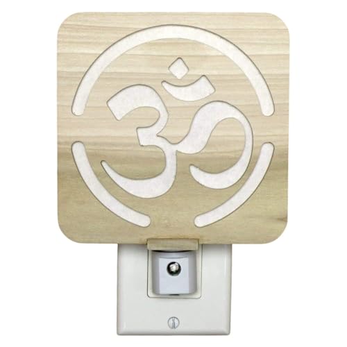 Handmade Om Symbol Wood Night Light