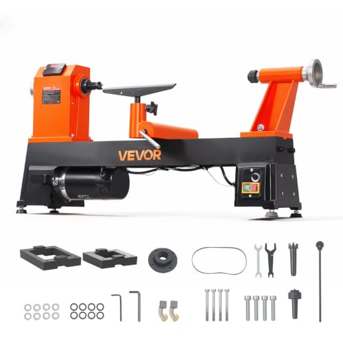 VEVOR 1HP 14x20 Variable Speed Lathe