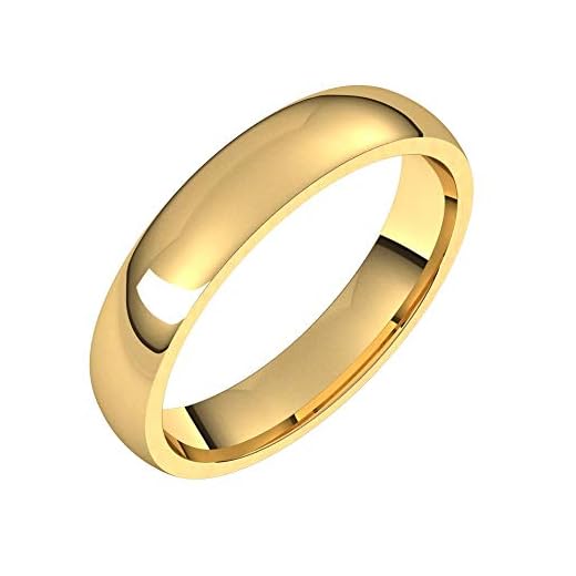 Solid 18k Yellow Gold 4mm Comfort Fit Wedding Band Ring Classic Plain Traditional - Size 12