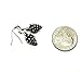 Handmade Oxidized Silver Pinecone Earrings