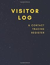 Visitor Log and Contact Tracing Register: Company Guest Book | Business Sign In/Out Register Designed for Corporate Contact ... Signature and more!