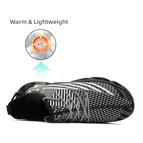 Men Running Shoes Men's Tennis Shoes Lightweight Breathable Fashion Sneakers Non Slip Workout Gym Shoes for Running Black2