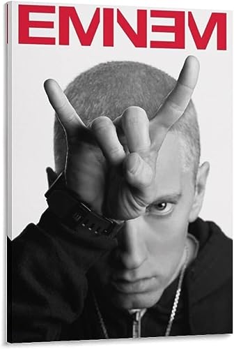 エミネムラッパーポスター アートパネル ポスター キャンバスウォールアート現代 印刷 版画 壁掛け 壁の絵 部屋飾り12x18inch(30x45cm)のサムネイル