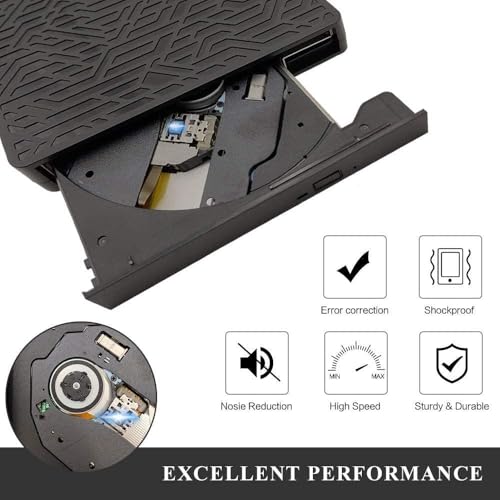 Unidad externa CD DVD 3 en 1 con lector tarjetas USB-C miniatura 5