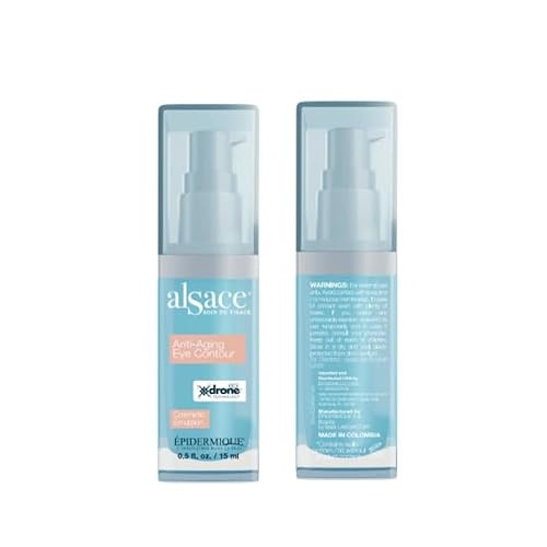 EPIDERMIQUE Alsace Eye Cream | Vitamin C & Hyaluronic Acid Eye Cream | Hydrating & Firming Under Eye Cream | Lightweight Moisturizer for Fine Lines & Puffiness - 0.5 fl oz