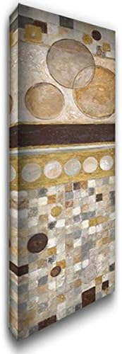 ArtDirect Lucido Mosaico I 16 x 48 pulgadas, enorme lienzo envuelto en galería de arte de museo por Tava Studios